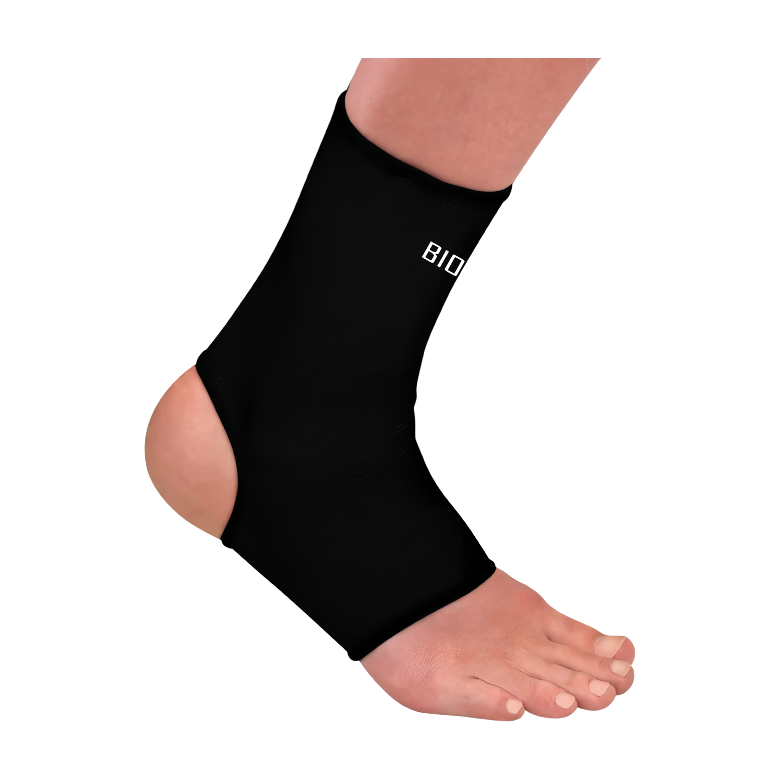 Tobillera BIONIC Elasticada (Negro-Blanco / Par) - Imagen 2