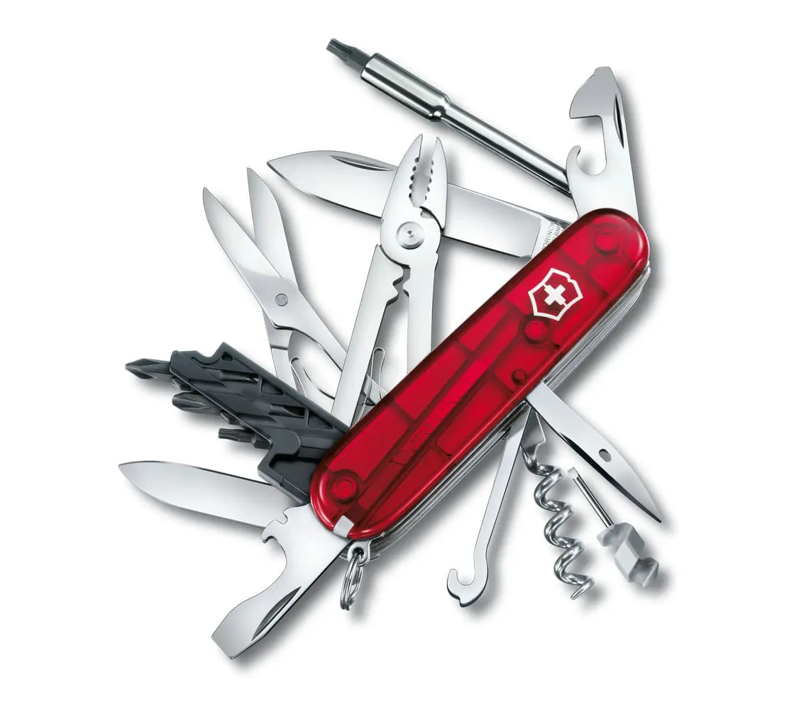Navaja VICTORINOX Cybertool M 91mm 32 Funciones Rojo Transparente