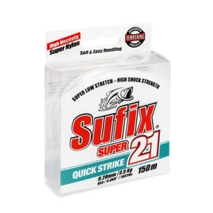 Nylon Sufix Super 21 0,14 Claro 100m