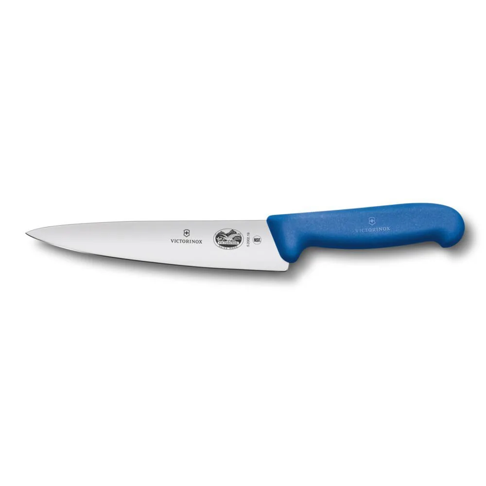 Cuchillo VICTORINOX Cocina Medio Golpe Fibrox Azul 19cm