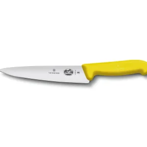 Cuchillo VICTORINOX Cocina Medio Golpe Fibrox Amarillo 19cm