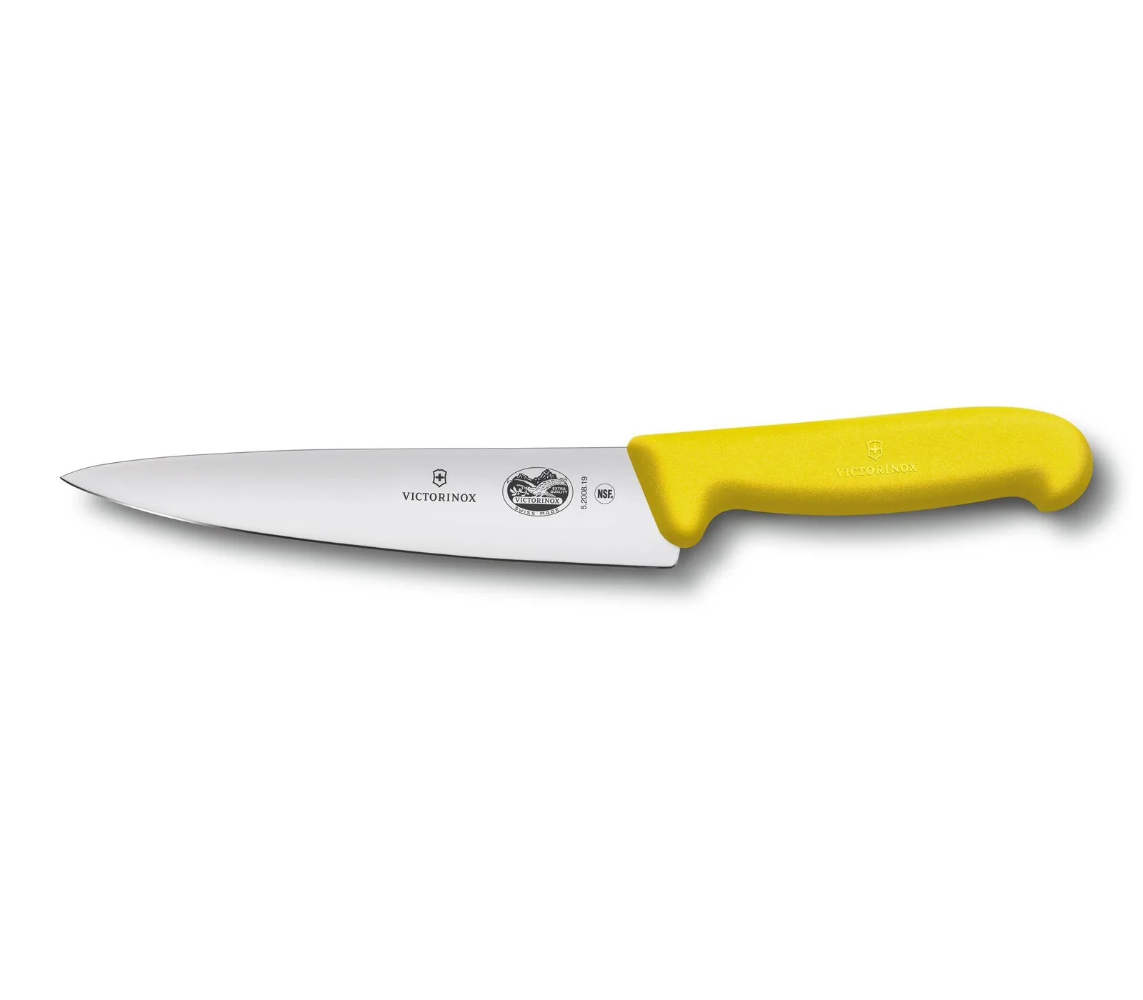 Cuchillo VICTORINOX Cocina Medio Golpe Fibrox Amarillo 19cm