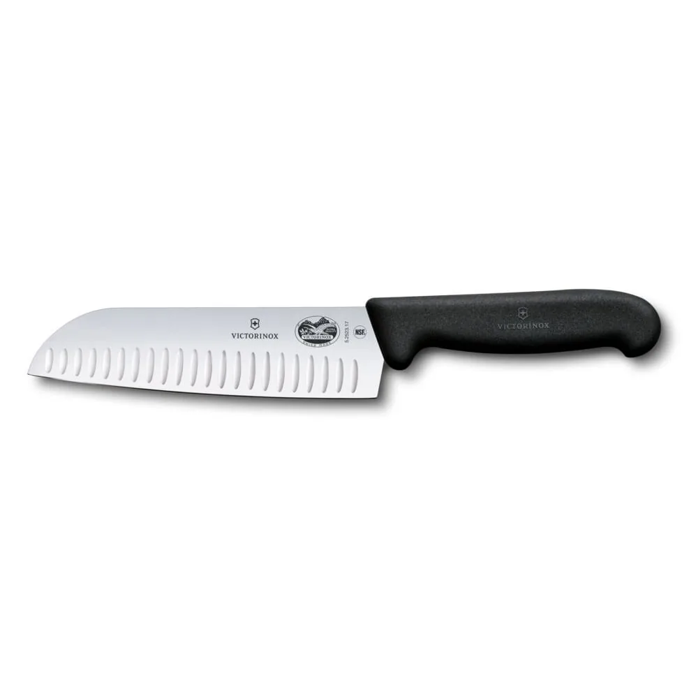 Cuchillo VICTORINOX Santoku Fibrox Negro 17cm