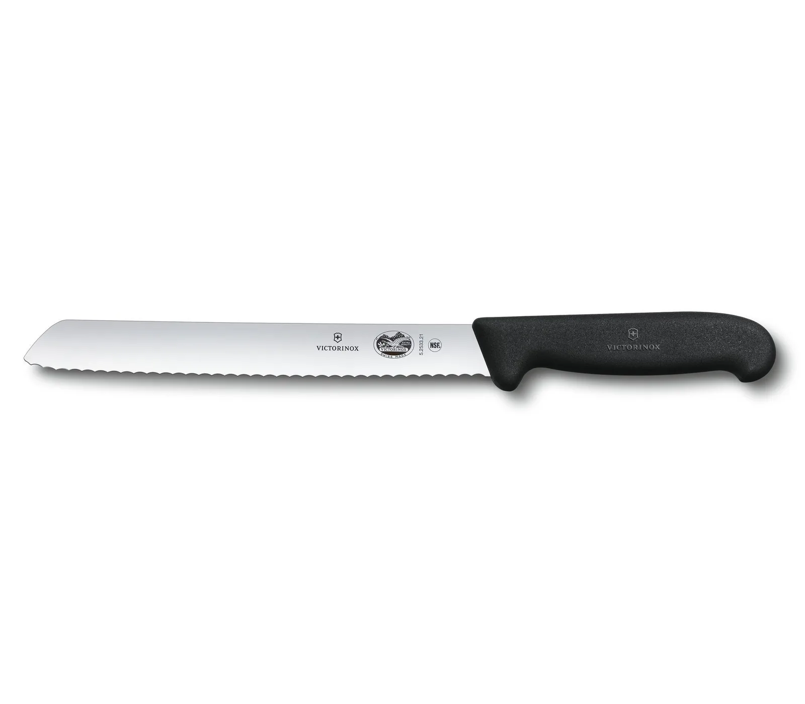 Cuchillo VICTORINOX Pan Dentado Fibrox Negro 21cm
