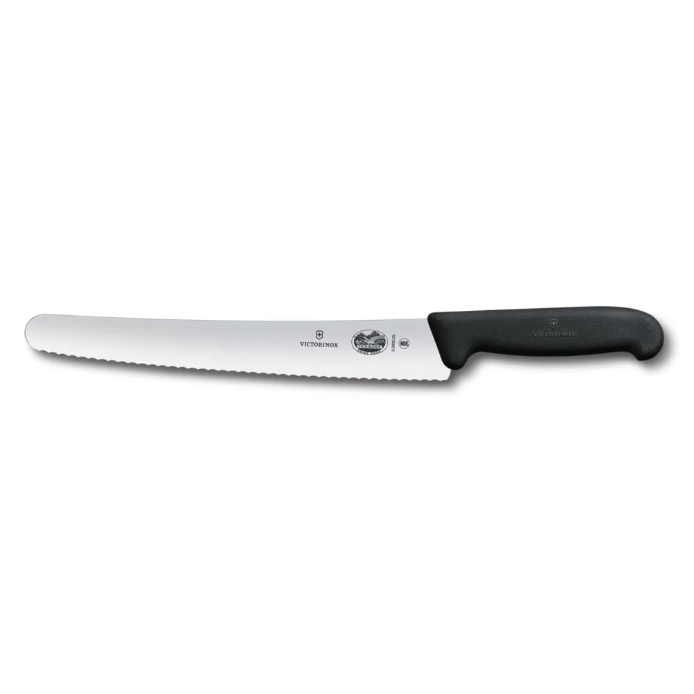 Cuchillo VICTORINOX Pastelero Dentado Mango Fibrox Negro 26cm