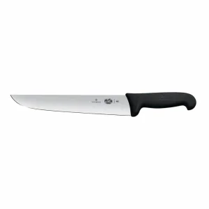 Cuchillo VICTORINOX Carnicero Hoja Recta Fibrox Negro 28cm