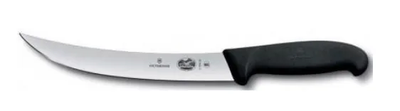 Cuchillo VICTORINOX Carnicero Curvo Hoja Angosta Fibrox Negro 20cm