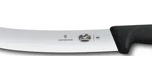 Cuchillo VICTORINOX Carnicero Curvo Hoja Ancha Fibrox Negro 25cm