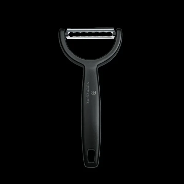 Pelador VICTORINOX Ypso Aserrado Doble Filo Negro