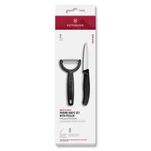 Cuchillo VICTORINOX Puntiagudo Pelador 2 Unidades Nylon Negro