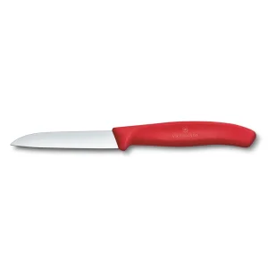 Cuchillo VICTORINOX Verdura Hoja Recta Mango Nylon Rojo 8cm