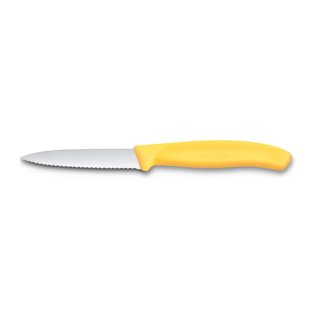 Cuchillo VICTORINOX Verdura Dentado Puntiagudo Nylon Amarillo 8cm