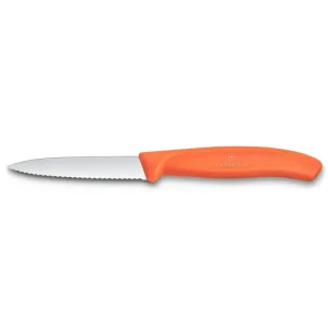 Cuchillo VICTORINOX Verdura Dentado Puntiagudo Nylon Naranjo 8cm