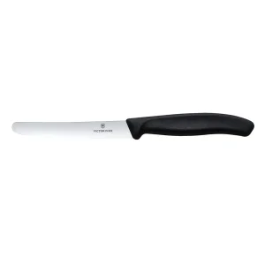 Cuchillo VICTORINOX Verdura Dentado Punta Redonda Nylon Negro 11cm