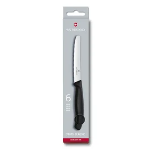 Set VICTORINOX Cuchillos Tomate 6 Piezas Negro 11cm