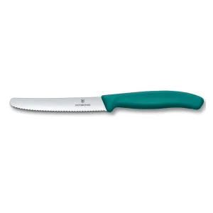 Cuchillo VICTORINOX Verdura Dentado Punta Redonda Nylon Verde 11cm