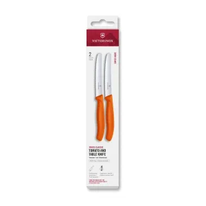 Cuchillo VICTORINOX Verdura Dentado Punta Redonda Nylon Naranja 11cm