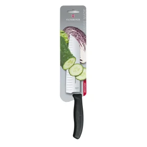 Cuchillo VICTORINOX Santoku Hoja Alveolada Nylon Negro 17cm
