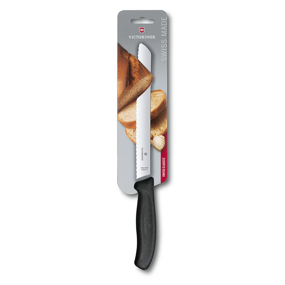 Cuchillo VICTORINOX Pan Dentado Nylon Negro 21cm