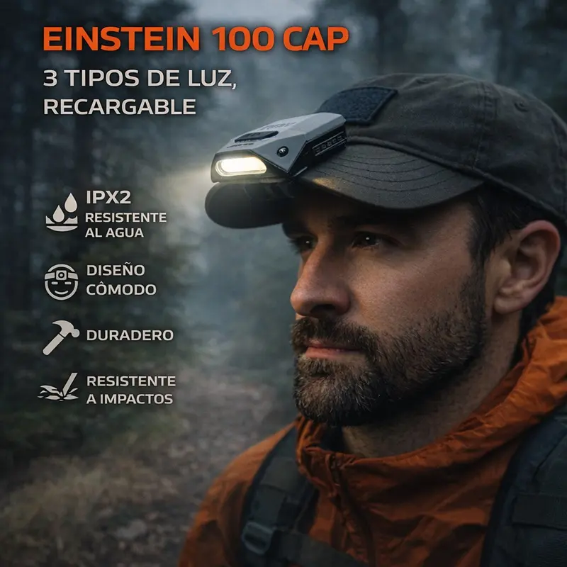 Linterna NEBO Einstein Cap RC 100 - Imagen 2