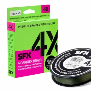 Linea Pesca SFX 4X 0,235 Verde 100m