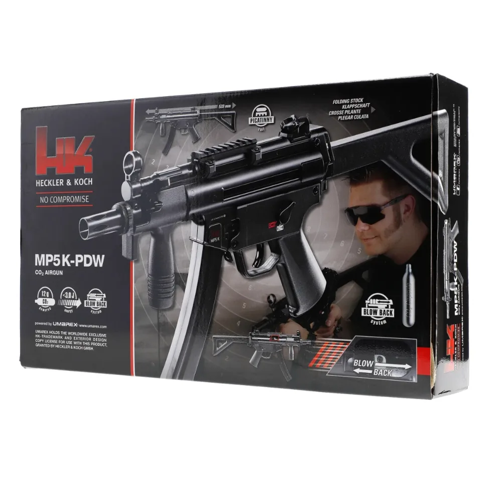 Rifle CO2 UMAREX HK MP5-K PDW 4,5mm BB Blowback - foto 11