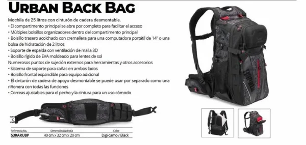 Mochila Pesca RAPALA Urban Back Pack