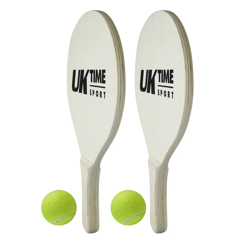 Paleta Playa Uk Time Madera c/ 2 Pelotas - foto 2