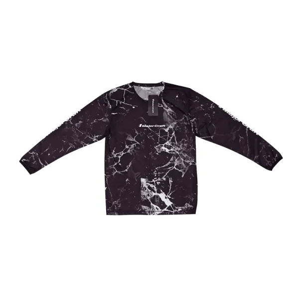 Polera MAJOR CRAFT Manga Larga Secado Rápido Gris