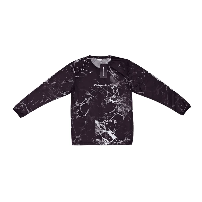 Polera MAJOR CRAFT Manga Larga Secado Rápido Gris