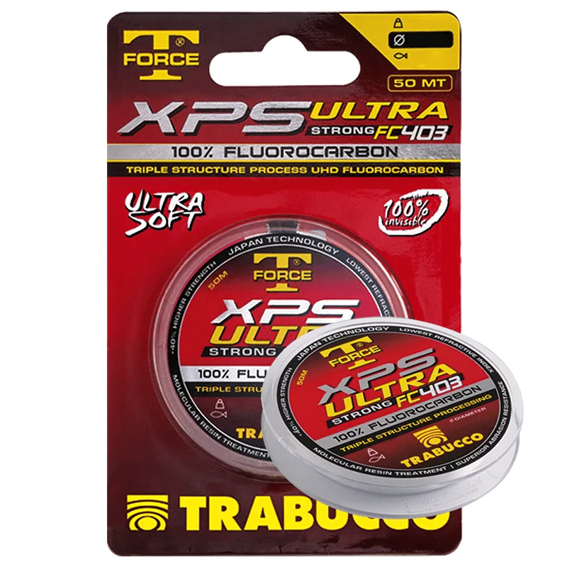 Línea Fluorocarbono TRABUCCO T-Force XPS Ultra Strong FC 403 · 50 m