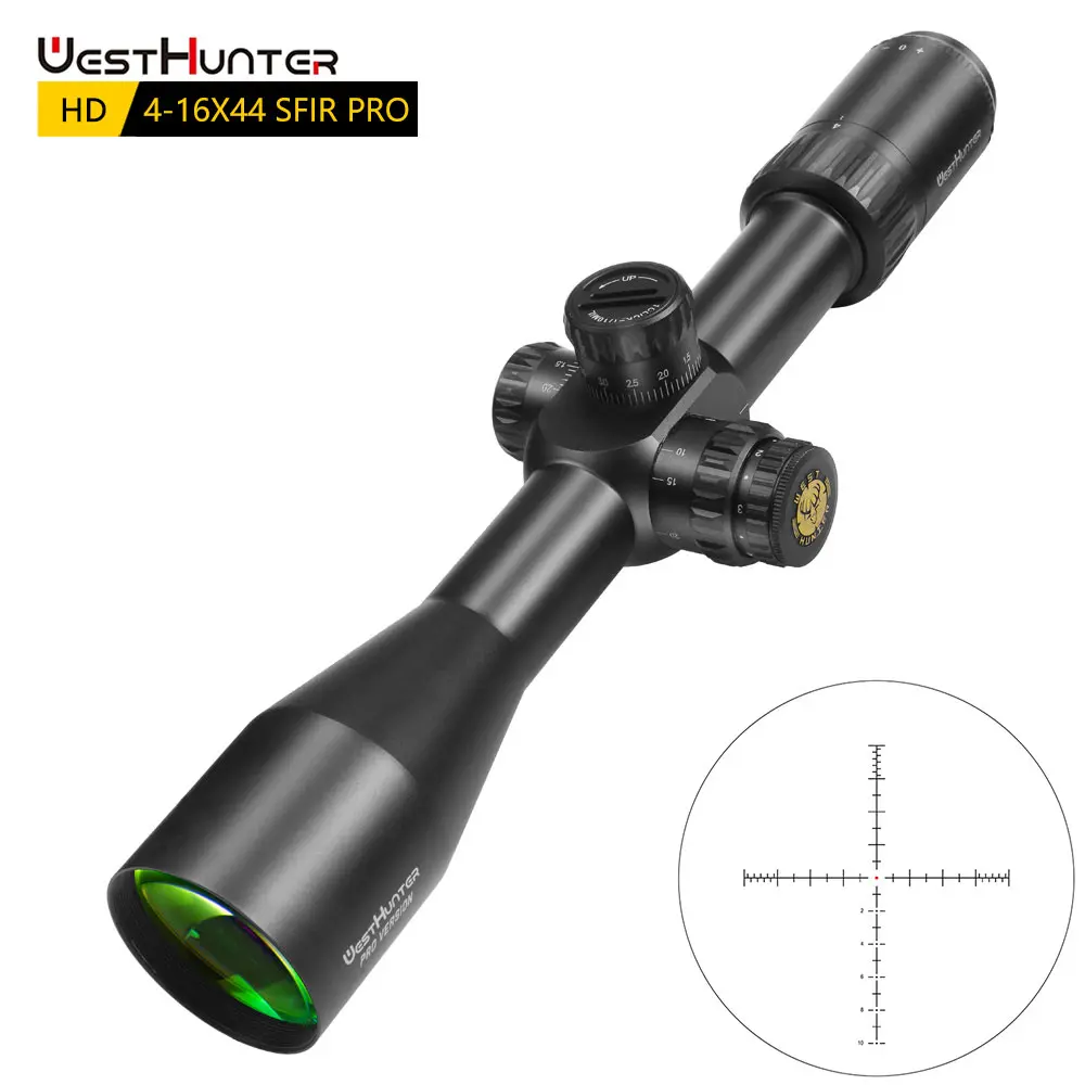 Mira Telescópica WEST HUNTER HD 4-16x44 SFIR PRO