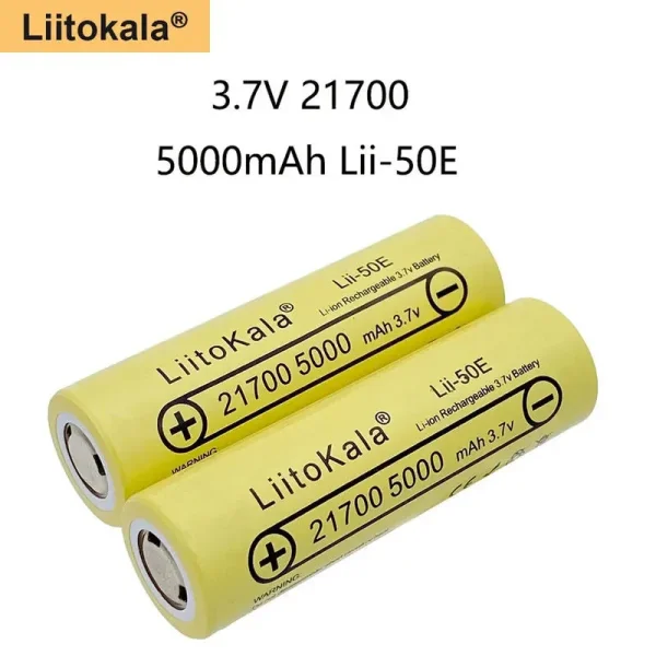 Pila Recargable LIITOKALA 21700 5000 mAh Lii-50E