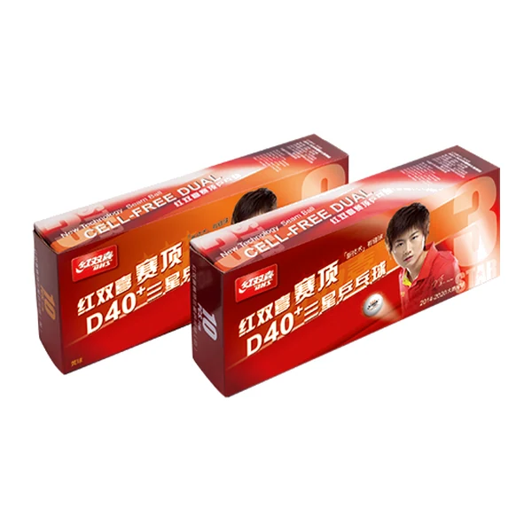 Pelota Ping Pong DHS D40+ 3 Estrellas Caja 10 Unidades